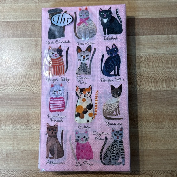 Cool cats new in package 3 ply napkins, made in Germany, SUPER CUTE! MEOWWWW - Picture 2 of 4